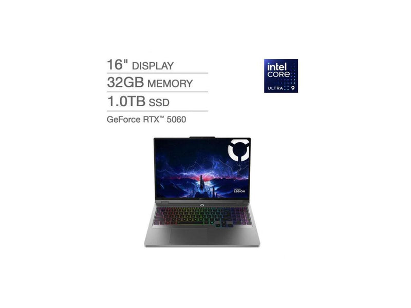 Lenovo Legion 5i Gaming Laptop Intel Core Ultra 9 275HX NVIDIA GeForce RTX 5060