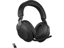 Jabra Evolve2 85 UC Wireless Headphones with Link380a, Stereo, Black - Wireless