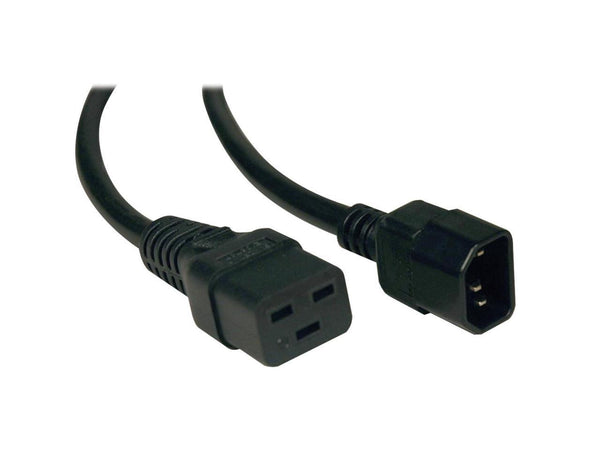 10FT POWER CORD ADAPTER CABLE C19 TO C14 10A 16AWG