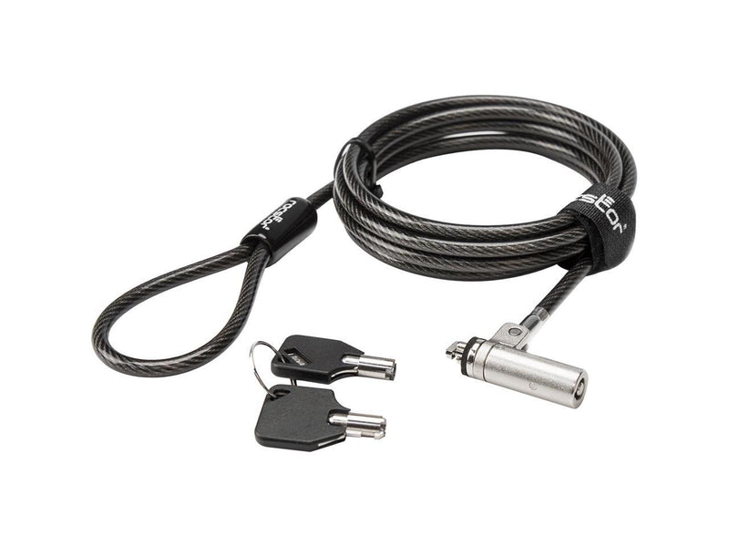 Rocbolt R20 Slim Laptop Security Cable w/ Key Lock & 2 Keys 10mm Lock Head