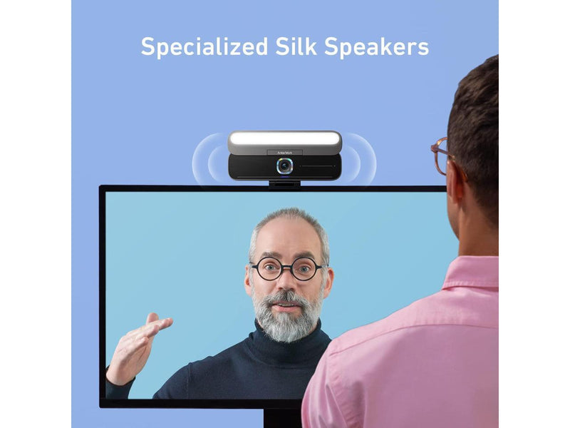 AnkerWork B600 Video Bar with Video Conference Camera and Built-in Light, AI