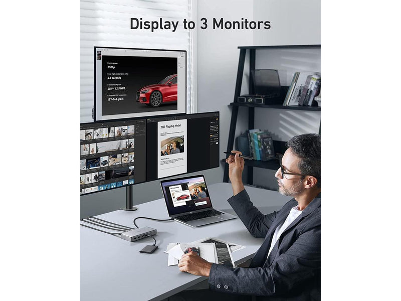 Anker Triple Display Docking Station for M1 MacBooks, 563 USB C Docking Station