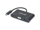 Manhattan SuperSpeed USB C VGA Docking Converter - for Notebook/Tablet