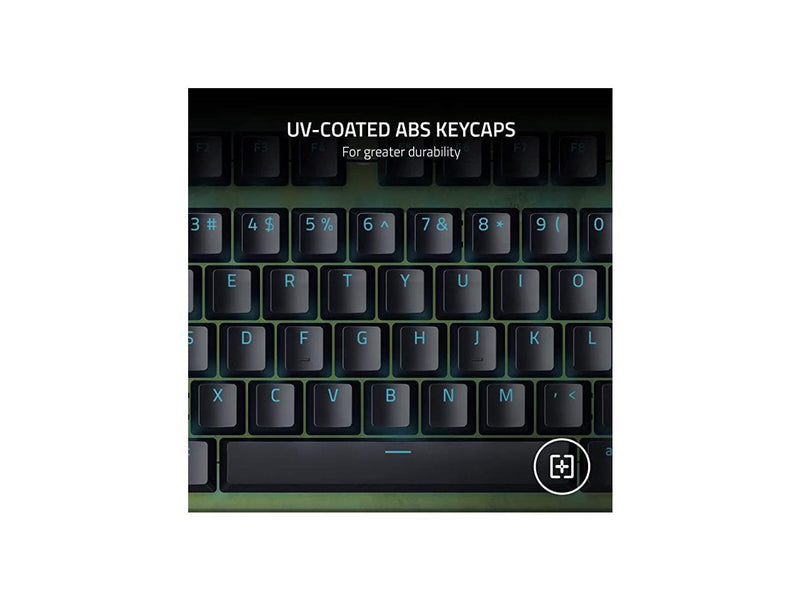 Razer BlackWidow V3 Mechanical Gaming Keyboard: Green Mechanical Switches -