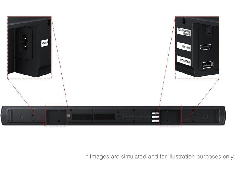 Samsung B-Series Soundbar 2.1 Channel Dolby Audio / DTS Virtual:X with Subwoofer