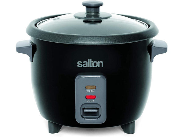 Salton 6 Cup Automatic Rice Cooker with Bonus Food Steaming Basket, Measuring