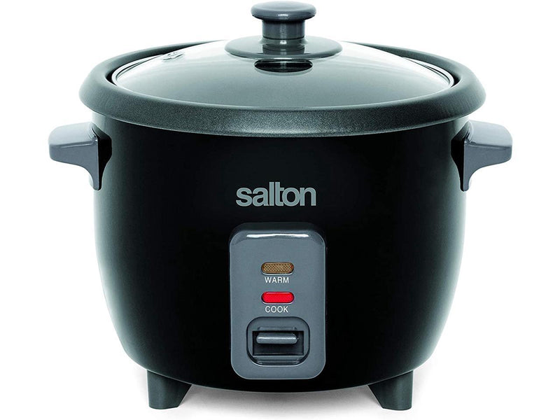 Salton 6 Cup Automatic Rice Cooker with Bonus Food Steaming Basket, Measuring