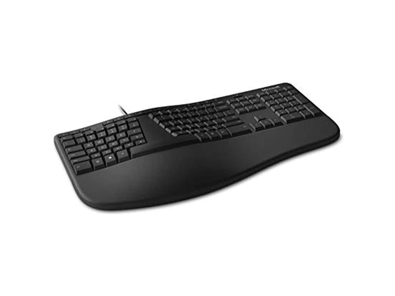 Microsoft Ergonomic Keyboard - Black. Wired, Comfortable, Ergonomic Keyboard