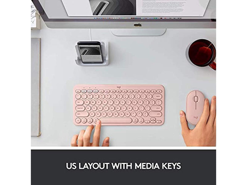 LOGITECH 920-009728 LOGITECH K380 MULTI-DEVICE BLUETOOTH KEYBOARD FOR MAC-ROSE