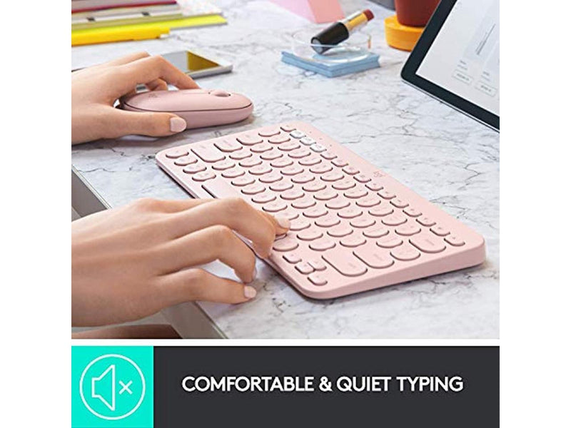 LOGITECH 920-009728 LOGITECH K380 MULTI-DEVICE BLUETOOTH KEYBOARD FOR MAC-ROSE
