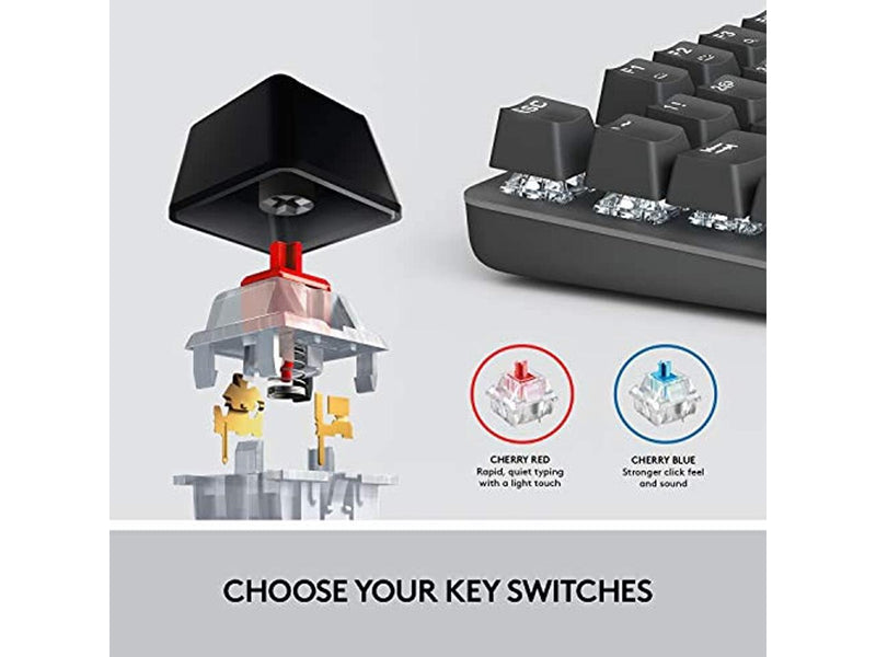 Logitech K845ch Mechanical Illuminated Keyboard, Cherry MX Switches, Strong