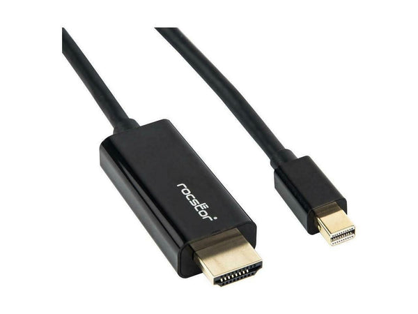 Rocstor Y10C196-B1 6Ft Mini Displayport To Hdmi M/M 4Kx2K 30Hz Cable Black