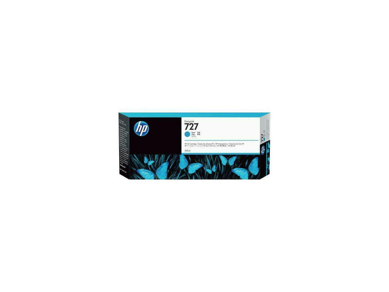 HP 727 300-ml Cyan DesignJet Ink Cartridge, F9J76A