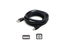 AddOn USBEXTAB15 Black USB Cable