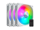 Cooler Master SickleFlow 120 V2 ARGB White Edition 3in1 Square Frame Fan