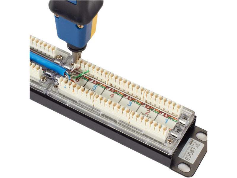 Black Box GigaTrue CAT6 Patch Panel - 1U, Unshielded, 24-Port