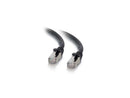 C2G 00812 5 ft. Cat 6 Black Shielded Cat6 Snagless Shielded (STP) Network Patch