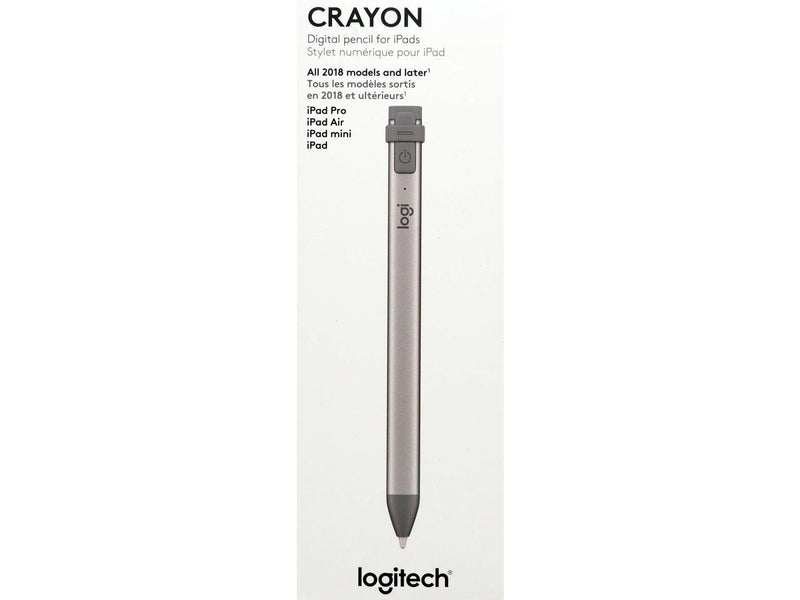 Logitech 914-000051 Crayon Digital Pencil for Select Apple iPad Tablets Gray