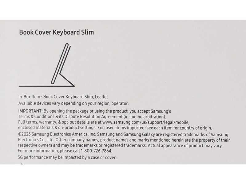 Samsung Galaxy Tab S9+ Book Cover Keyboard Slim EF-DX810UBEGUJ (Black)