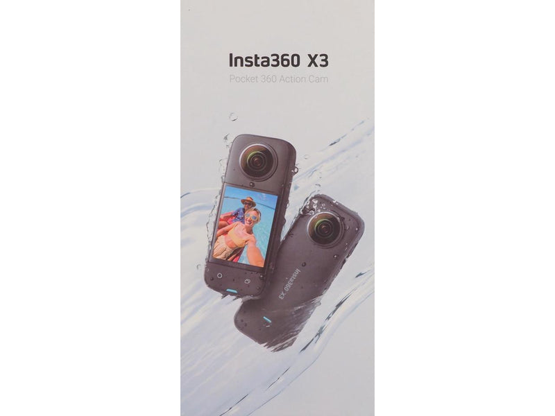Insta360 - X3 5.7K 360 Degree Action Camera - Black