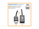 Tripp Lite P136-06N-UHD-V2 DisplayPort 1.2 to HDMI Active Converter Adapter UHD