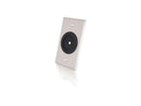 C2G 40489 1.5in Grommet Cable Pass Through Single Gang Wall Plate