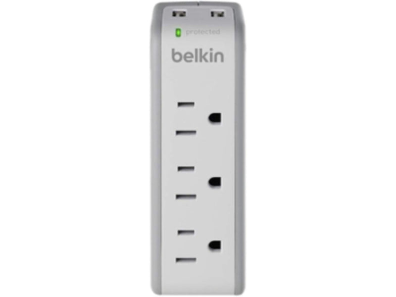 Belkin SurgePlus 2-Port USB Swivel Charger w/ 3 AC Outlets (10 Watts, Combined)