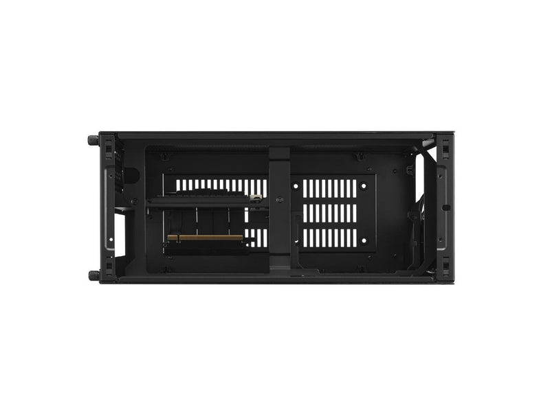 LIAN LI A4-H2O Black SPCC / Aluminum Mini-ITX Computer Case, PCI4.0 Riser Card