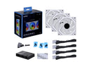 LIAN LI UNI FAN SL INFINITY 120 RGB WHITE  3 PCS PACK ---UF-SLIN120-3W  ( L