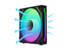 LIAN LI UNI FAN SL INFINITY 140 REVERSED RGB BLACK - 14RSLIN1B (No controller