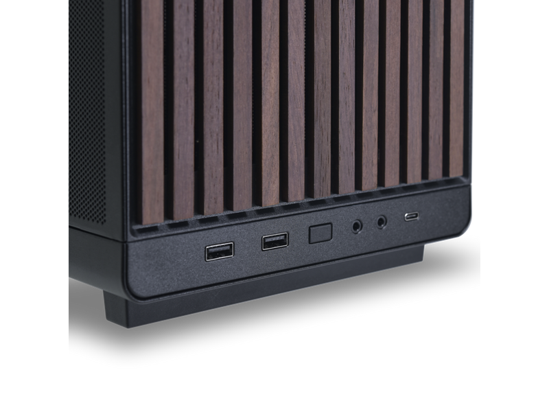 LIAN LI A3- mATX-WD Black Wood front panel  SPCC M-ATX / ITX Computer Case