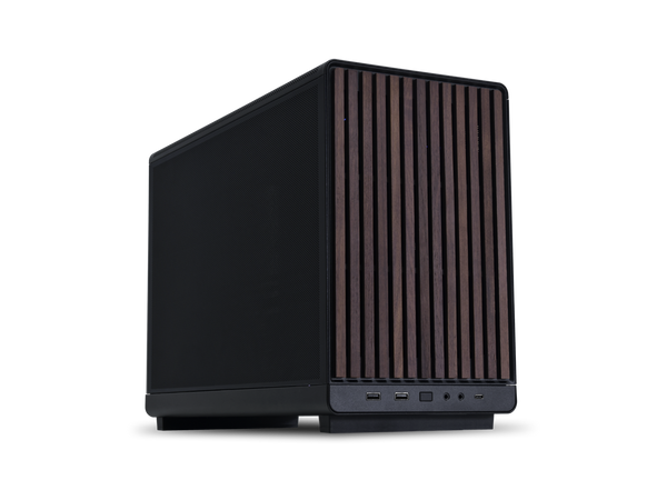 LIAN LI A3- mATX-WD Black Wood front panel  SPCC M-ATX / ITX Computer Case