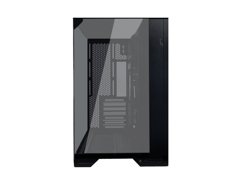 LIAN LI O11 vision compact black  color Aluminum / Steel / Tempered Glass ATX