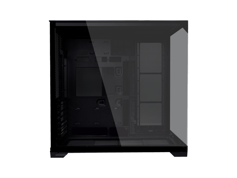 LIAN LI O11 vision compact black  color Aluminum / Steel / Tempered Glass ATX