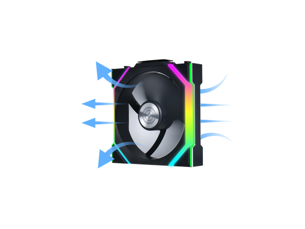 Lian Li UNI Fan SL Wireless (Reverse Blade) 120mm ARGB Fan - Single Pack - 2.4