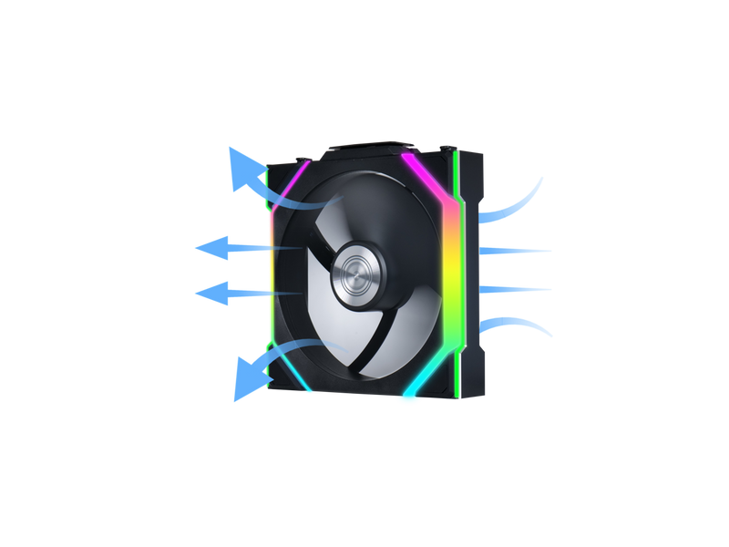 Lian Li UNI Fan SL Wireless (Reverse Blade) 120mm ARGB Fan - Single Pack - 2.4