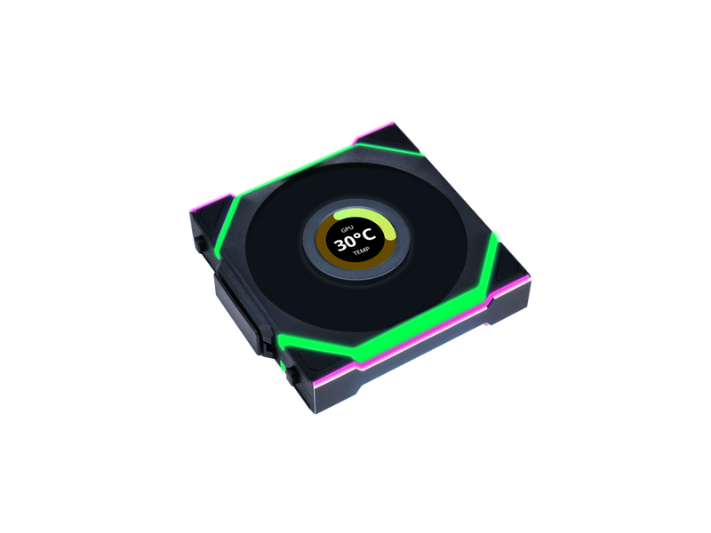 Lian Li UNI Fan SL - LCD Wireless 120 (Reverse Blade) - ARGB Fan - 1.6" LCD
