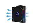Lian Li UNI Fan TL LCD 120 Wireless - Triple Pack (Reverse Blade ) - 2.4 GHz