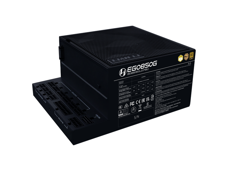 Lian Li Edge Series - 850W Full Modular Power Supply - Gold - ATX 3.1 - PCIE 5.1