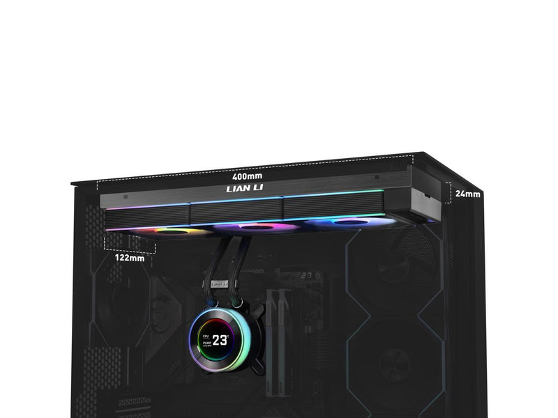 Lian Li Hydroshift II 360 CL RGB Liquid CPU Cooler - 360mm AIO - 3X 120 RGB Fans