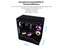 Lian Li V100 ATX Mid-Tower PC Case, LED RGB Strip, Display Platform Design with