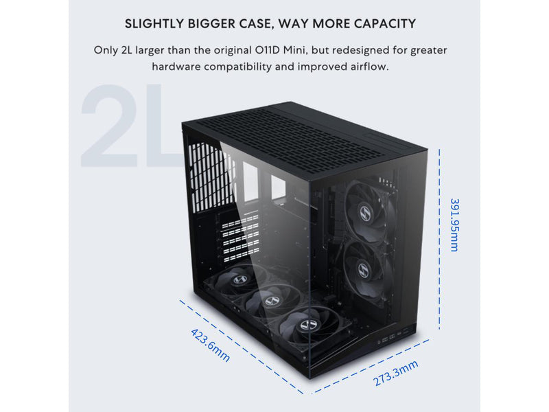 LIAN LI O11D MINI V2 Flow | Compact ATX Mid-Tower Airflow Computer Case |