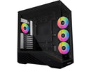 Lian Li V100 ATX Mid-Tower PC Case, 4 x 120mm ARGB PWM Fans  Pre-Installed, LED