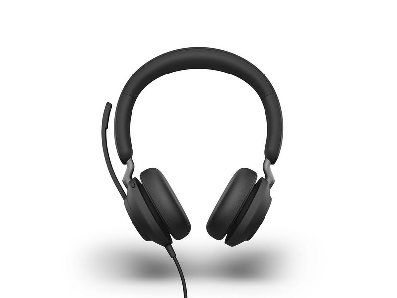 Jabra Evolve2 40 UC Wired Headphones, USB-A, Stereo, Black - Telework
