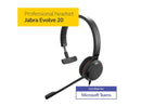 Jabra Evolve 20SE MS Mono Wired Headset / Music Headphones