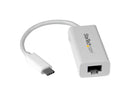 StarTech.com US1GC30W USB C to Gigabit Ethernet Adapter - White - USB 3.1 to