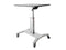 StarTech.com Sit Stand Mobile Workstation - Rolling Desk - One-Touch Height