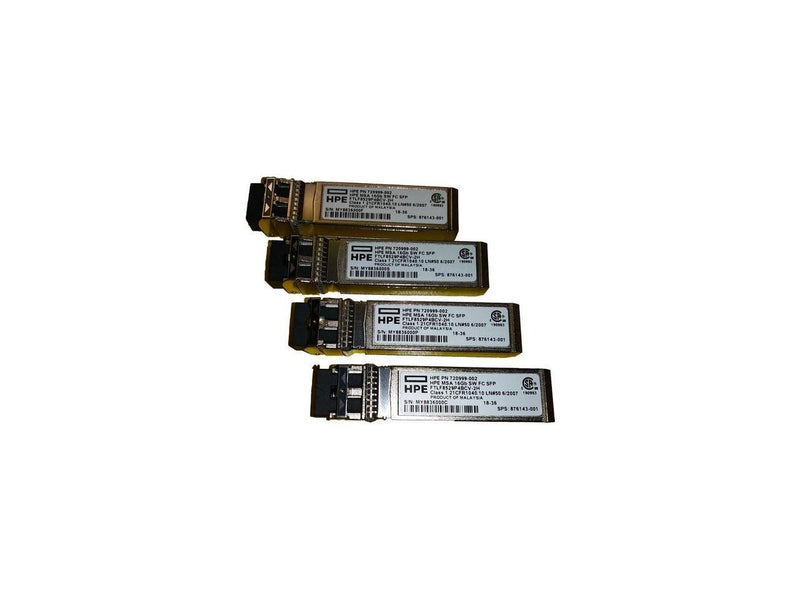 HP MSA 16Gb Short Wave Fibre Channel SFP+ 4-pack Transceiver - For Optical
