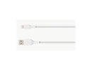 BELKIN CAA002bt1MWH BOOST CHARGE White Braided Lightning to USB-A Cable 3.28 ft.