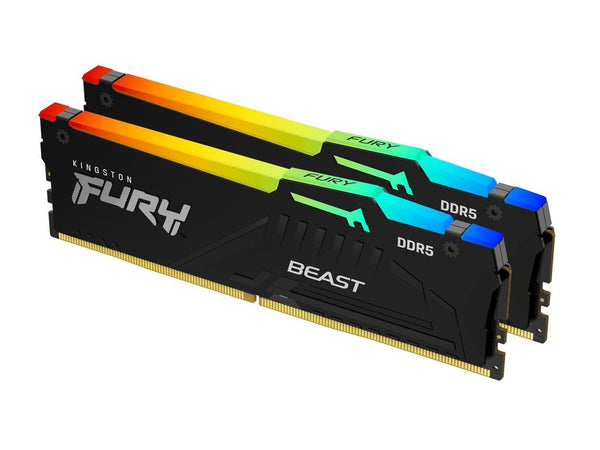 Kingston FURY Beast RGB 64GB (2 x 32GB) 288-Pin PC RAM DDR5 5600 (PC5 44800)